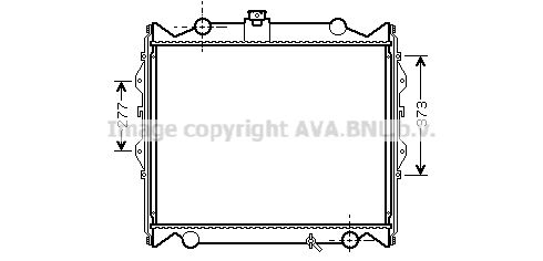 AVA QUALITY COOLING Радиатор, охлаждение двигателя TO2248